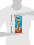 HARTZ Chew N' Clean Dental Duo Dog Chew Toy Bacon Flavor, Medium 1 EA, Marrón, Large