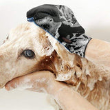 Guante de Mascotas Cepillo para Mascotas Guantes removedores de Pelo para Perros Gatos, Material Transpirable (2 Piezas)