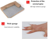 YQQWN Almohada para Sofá Cama Cat Dog Funda Extraíble Fácil De Lavar con Cama Inferior Antideslizante para Mascotas, M, Rosa
