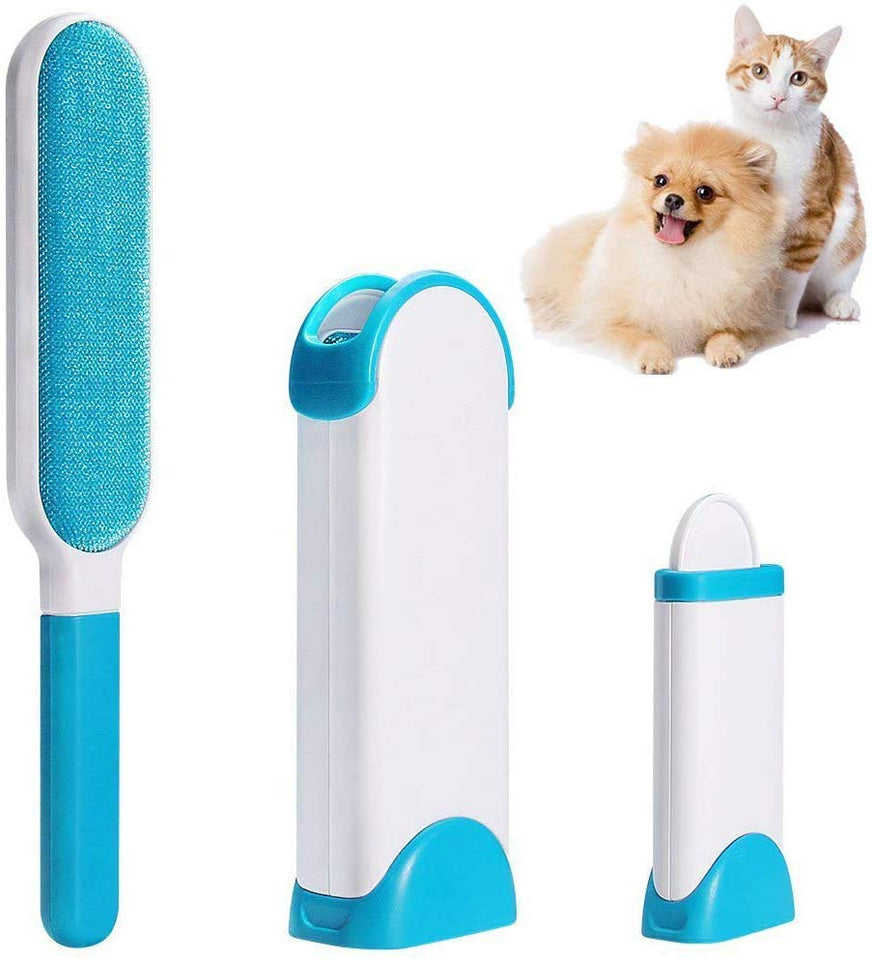 Pet Hair Remover, Piel y Removedor de la Pelusa Con Reutilizable de Autolimpieza Doble Cara Cepillo Excelente Para el Perro y el Gato Hair Remover, Mascotas Eficiente Removedor del Pelo Para Muebles, Ropa, Alfombras y Asientos de Coches