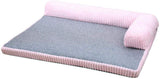 YQQWN Almohada para Sofá Cama Cat Dog Funda Extraíble Fácil De Lavar con Cama Inferior Antideslizante para Mascotas, M, Rosa