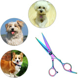 Pet Grooming Scissors,Sebami Tijeras de Peluquería Profesional para mascota, Pet Grooming Scissors 7.0 Pulgadas de Acero Inoxidable Premium Curved Dog Grooming Scissor Set para Perros Gatos Corte de Pelo
