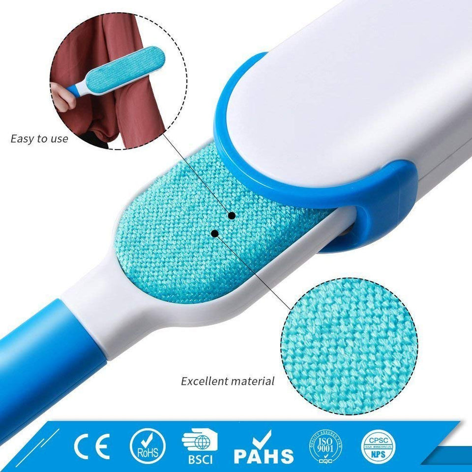 Pet Hair Remover, Piel y Removedor de la Pelusa Con Reutilizable de Autolimpieza Doble Cara Cepillo Excelente Para el Perro y el Gato Hair Remover, Mascotas Eficiente Removedor del Pelo Para Muebles, Ropa, Alfombras y Asientos de Coches