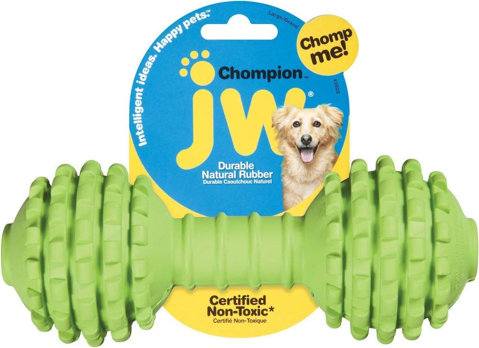 PETMATE JW Pet Company Chompion Juguete para Perro (los Colores varían), Heavyweight (5.00" x 3.25" x 5.00")