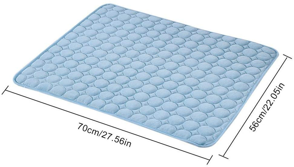 Estera de Enfriamiento para Perros, Alfombrilla de Enfriamiento para Perros, Almohadilla de Gel de Enfriamiento Automático, Cómodo Colchón de la Cama más Fresca, Almohadilla Enfriador de Mascotas a Prueba de Polvo a Prueba de Agua (L)