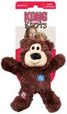 Kong Wild Knots Bear Juguete para perro, colores variados, Marrón, XS