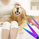 Pet Grooming Scissors,Sebami Tijeras de Peluquería Profesional para mascota, Pet Grooming Scissors 7.0 Pulgadas de Acero Inoxidable Premium Curved Dog Grooming Scissor Set para Perros Gatos Corte de Pelo