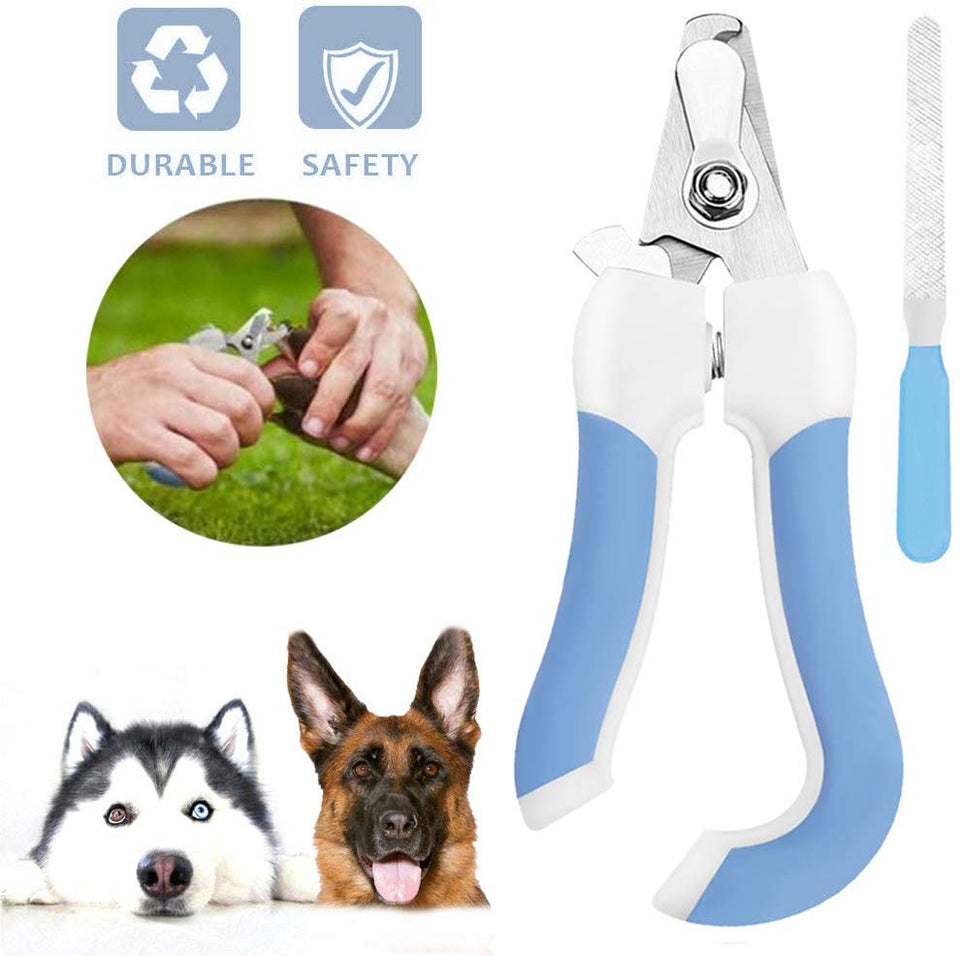 GranVic Cortauña con Lima para Perro Gato, Tijeras de Uñas Cortador de Acero Inoxidable, Recortadora de Uñas Profesional, Higiene Cuidado de las Uñas para Mascota, Perros Grandes, Pastor aleman, Alaska, Golden Retriever, Pitbull (Grande)