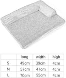 YQQWN Almohada para Sofá Cama Cat Dog Funda Extraíble Fácil De Lavar con Cama Inferior Antideslizante para Mascotas, M, Rosa