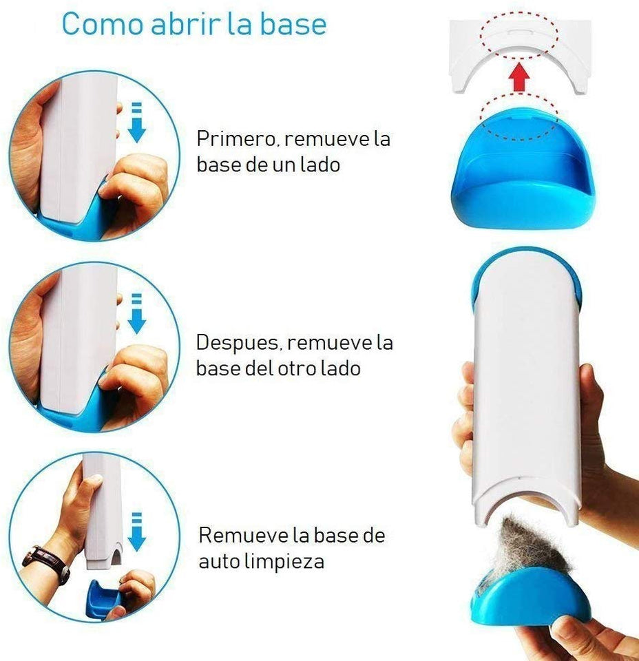 Pet Hair Remover, Piel y Removedor de la Pelusa Con Reutilizable de Autolimpieza Doble Cara Cepillo Excelente Para el Perro y el Gato Hair Remover, Mascotas Eficiente Removedor del Pelo Para Muebles, Ropa, Alfombras y Asientos de Coches