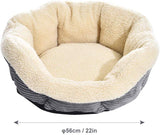 AmazonBasics - Cama para mascotas redonda y cálida, 56 cm