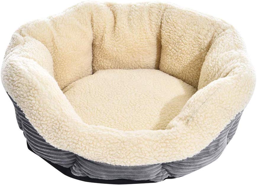 AmazonBasics - Cama para mascotas redonda y cálida, 56 cm