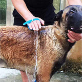SUNPINDucha para mascotas gatos perro mascota baño accesorios multifuncional 3 en 1 pulverizador de ducha, masaje y cepillos de mascota de fácil limpieza ducha portatil perro limpiador con manguera para interior y al aire
