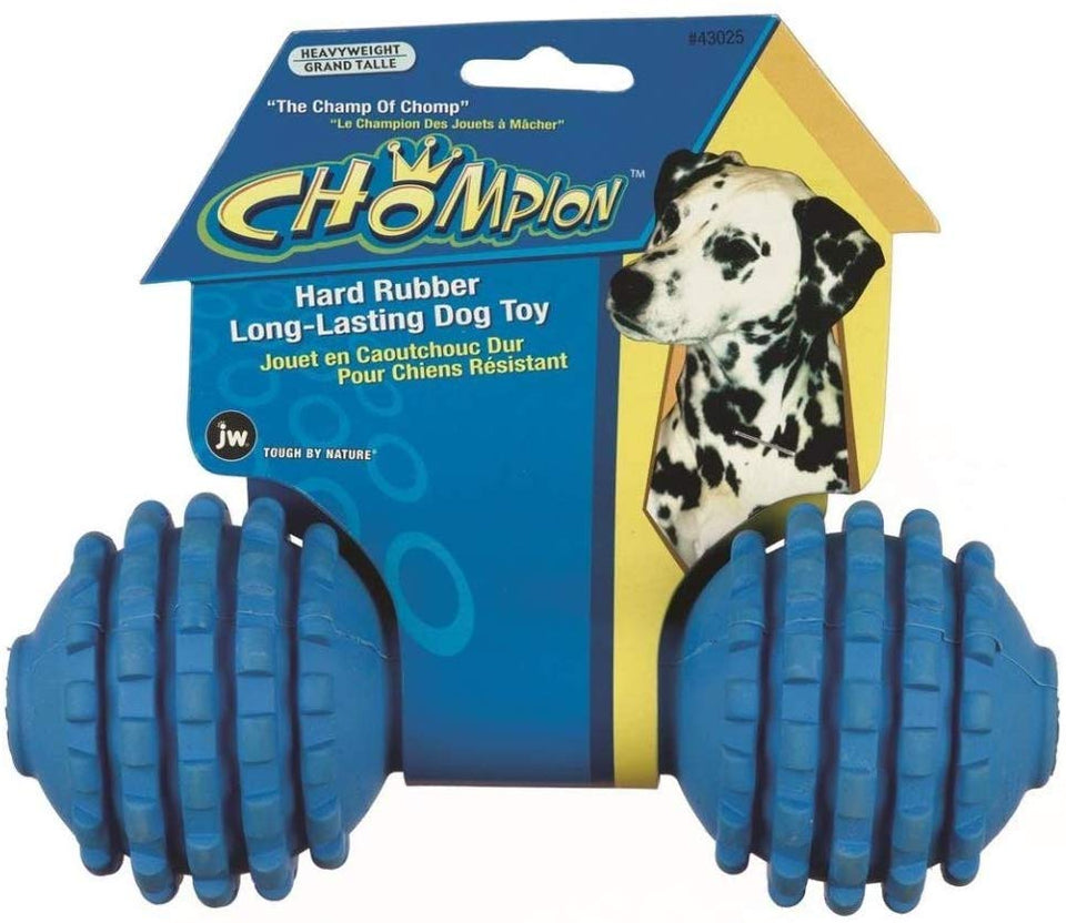 PETMATE JW Pet Company Chompion Juguete para Perro (los Colores varían), Heavyweight (5.00" x 3.25" x 5.00")