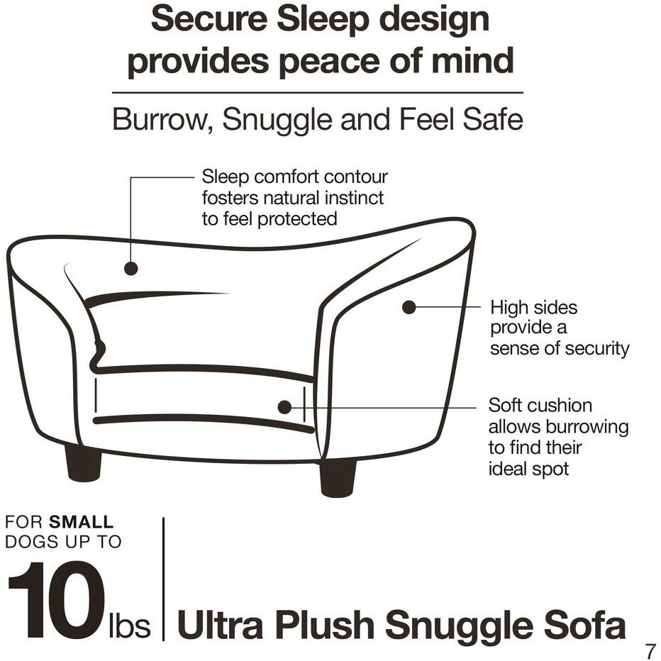 Enchanted Home Pet Cama de Felpa Ultra Suave para acurrucarse, Color Gris Oscuro