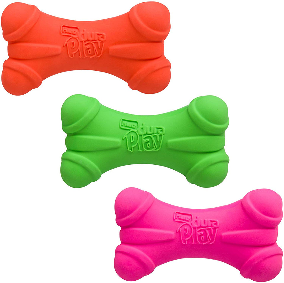 Hartz At Play Hueso Flexible De Goma Flexible, Colores Surtidos