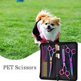 Pet Grooming Scissors,Sebami Tijeras de Peluquería Profesional para mascota, Pet Grooming Scissors 7.0 Pulgadas de Acero Inoxidable Premium Curved Dog Grooming Scissor Set para Perros Gatos Corte de Pelo