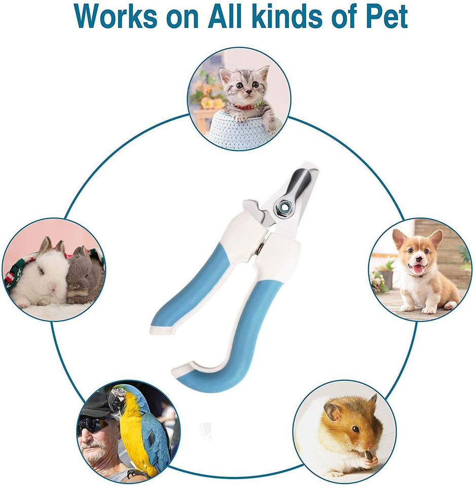 GranVic Cortauña con Lima para Perro Gato, Tijeras de Uñas Cortador de Acero Inoxidable, Recortadora de Uñas Profesional, Higiene Cuidado de las Uñas para Mascota, Perros Grandes, Pastor aleman, Alaska, Golden Retriever, Pitbull (Grande)