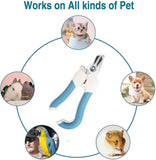 GranVic Cortauña con Lima para Perro Gato, Tijeras de Uñas Cortador de Acero Inoxidable, Recortadora de Uñas Profesional, Higiene Cuidado de las Uñas para Mascota, Perros Grandes, Pastor aleman, Alaska, Golden Retriever, Pitbull (Grande)