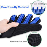 Guante de Mascotas Cepillo para Mascotas Guantes removedores de Pelo para Perros Gatos, Material Transpirable (2 Piezas)