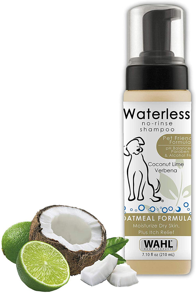 Wahl 100% Natural Pet No-Rinse Waterless Shampoo, Coconut Lime Verbena #820015