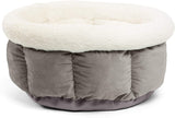 Best Friends by Sheri Cuddle Cup – Cama cómoda para Gatos y Perros – Paredes Altas para Mejorar el sueño (Varios tamaños), Gris, Pequeño