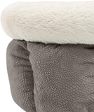 Best Friends by Sheri Cuddle Cup – Cama cómoda para Gatos y Perros – Paredes Altas para Mejorar el sueño (Varios tamaños), Gris, Pequeño
