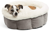 Best Friends by Sheri Cuddle Cup – Cama cómoda para Gatos y Perros – Paredes Altas para Mejorar el sueño (Varios tamaños), Gris, Pequeño