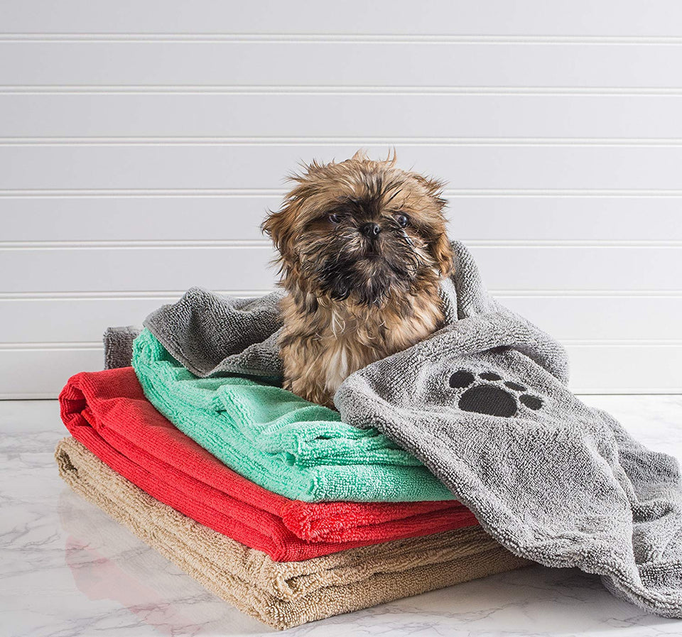 Bone Dry Toalla de microfibra bordada para mascota